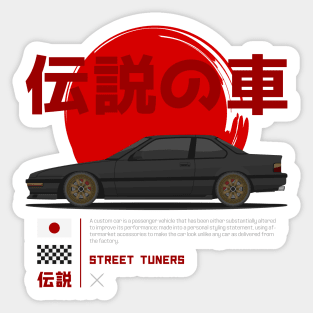 Tuner Black Prelude MK3 JDM Sticker